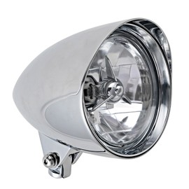Astra Depot Chrome Billet Custom Headlight 5-3/4" Tri-Bar for Harley Sportster Dyna FX Softail Motorcycle