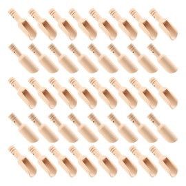 Nvanvmm 40 Pieces Mini Wooden Spoons,Wooden Spoon,Tea Spoon,7.5cm Small Wooden Spoons,for Condiments,Ice Cream, Coffee,Tea,Jam