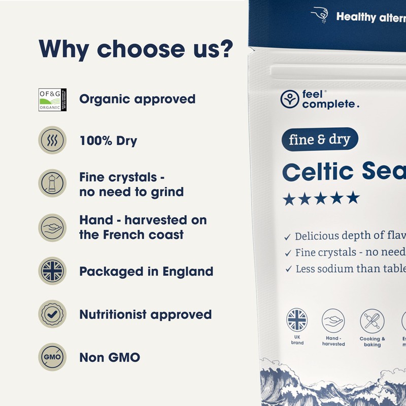 Feel Complete | 400g Fine & Dry Celtic Sea Salt