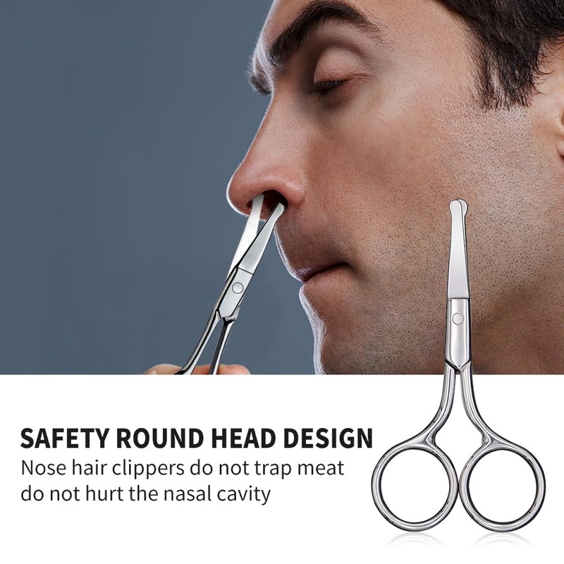 AsonTao Small Scissors With Round Tip Design - Professional Grooming
