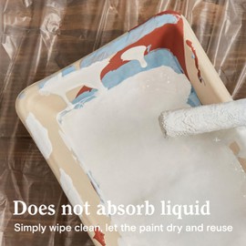 Lick 4 inch Paint Tray – Biodegradable Pulp Paint Roller Tray, Small Paint Tray, Sugarcane Painting Tray, Reusable, Compostable, Roller Tray for 4 inch Rollers