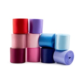 Summer-Ray 40 Yards (20 x 2 Yards) Double Sided Satin Ribbon 1" (25mm) 20 Mixed Colours Value Pack