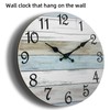 CHYLIN Wall Clock, Silent Non Ticking Battery Operated, Rustic Coastal