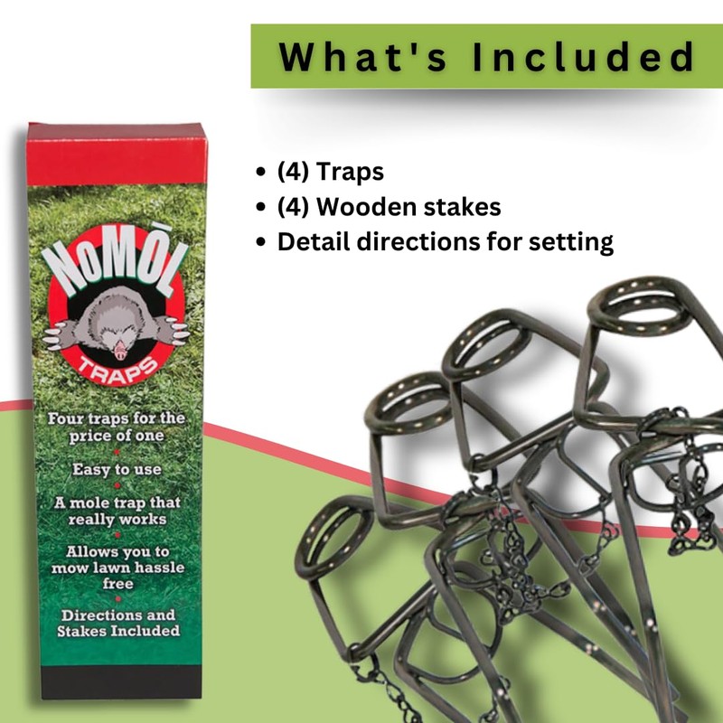 NoMol® Mole Trap by Wildlife Control Supplies – Wire Tong