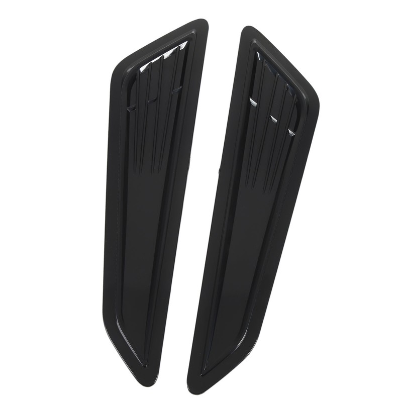 2 Pcs Hood Vent Cover Black Air Intake Dashboard Decorative