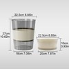Zhongren 2.64 Gal Small Trash Can Clear Foldable Plastic Wastebasket
