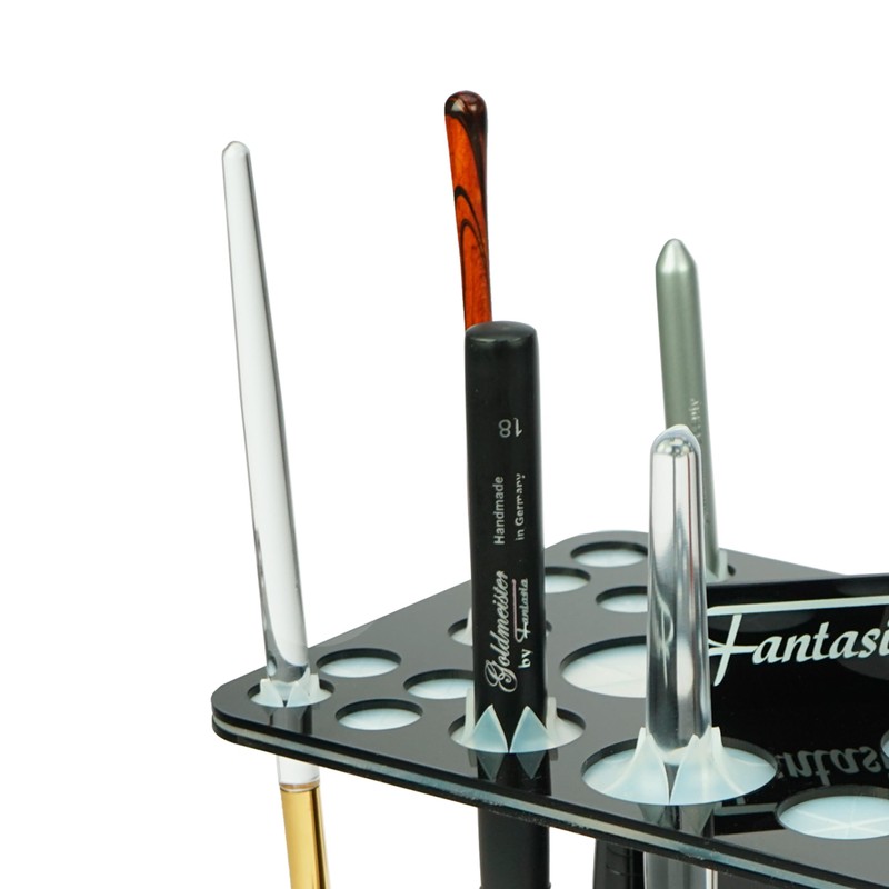 Fantasia Make-Up Brush Holder Acrylic Square Black For Quick or