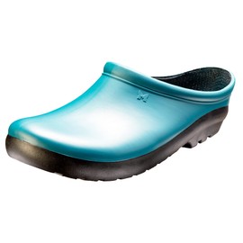 Sloggers - Zuecos de jardín Impermeables para Mujer - Zuecos de jardín Tradicionales con Plantilla de Soporte de Comodidad Premium, (Azul Lago Profundo), (Talla 9)