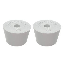 #8 Rubber Stopper with Hole - 2-Pack