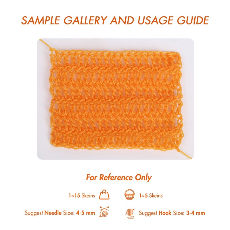 2 Skeins Polyester Plastic Yarn Hand-Knitted Yarn-05#Black