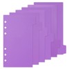 Ciieeo A6 Binder Dividers 6 Sheets Plastic Plastic Index Dividers