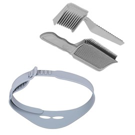Barber Fade Combs Barber Combs with Fade Hair Trimming Guide, 3Pcs Fade Comb Professional Hair Cutting Comb Barber Cutting Comb,Fade Comb Blend Comb,Professional Curved Positioning Comb for Men (Grey)