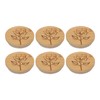 6Pcs Jar Wood Lid Set Easy to Clean Storage Jar