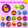 Wooden Memory Matching Game, 32 PCS Dinosaur Wood Match Chips