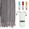 BAY LAUREL Turkish Beach Towel with Travel Bag 39 x