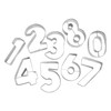 R&M 1-9 Number Cookie Cutters with Cut-Outs. 2.5” 9-Piece Gift