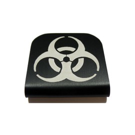 Morale Tags Biohazard Hat Clip for Tactical Patch Caps (Black)