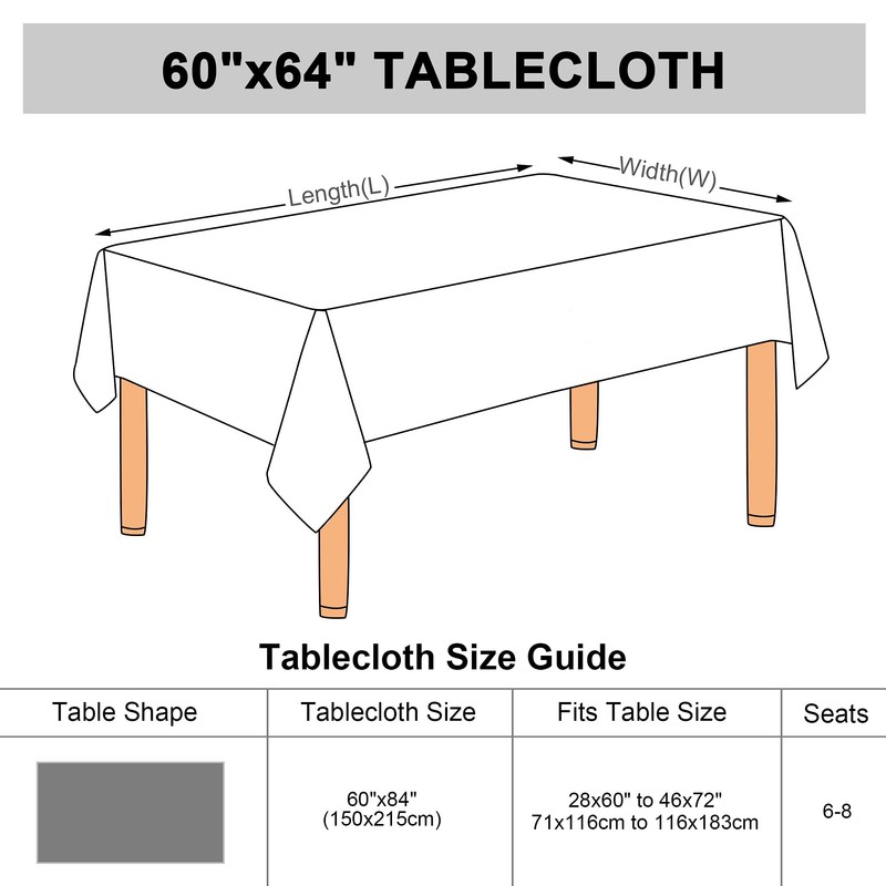 sourcing map Dining Table Cover Reusable Rectangular, Table Cloths Wipe