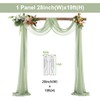 1 Panels Wedding Arch Draping Fabric Sage Green Sheer Backdrop