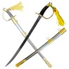 Sword Valley Ceremonial Black-Handled Blade with Stainless Steel Sheath -