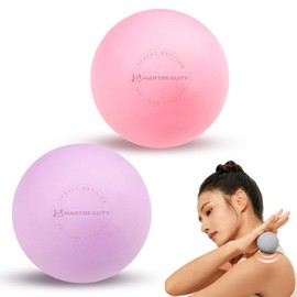 Massage Ball Stretch Ball 【Recommended by Physical Therapists】 Trigger Point Yoga Ball Myofascial Release Stress Relief Shoulder Pain Back Pain Muscle Training for Home Use (2-Piece Set)