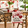 Artoid Mode Stripe Heart Valentine's Day Table Runner, Be My