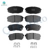 Set of 8 Front-Rear Ceramic Brake Pad Kit For 2010-2013