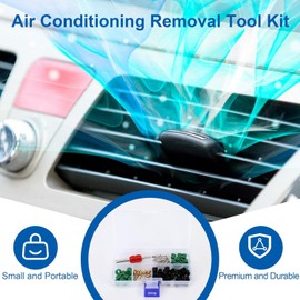 MuyBienBien HVAC Hose Gasket,Jacket HVAC Hose Seals HVAC 71Pcs Air Condition Repair Kit Repair Tool 10Pcs Valve Cores 50Pcs Hose Gaskets 10Pc Valves