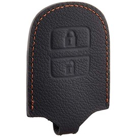 Honda Genuine Parts Fit [GP5 GK3 GK4 GK5 GK6] Smart Key Cover (Genuine Leather, Brown Stitching) [Black] [08U08-T5A-010]