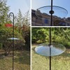 13" Glass Rain Cover for Bird Feeder Outdoors - Baffle