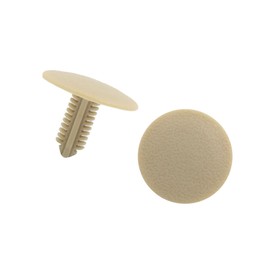 Motoforti Universal Car Trim Door Panel Retainer Clip Rivet,7mm Hole Dia,Plastic,Beige,20 Pcs