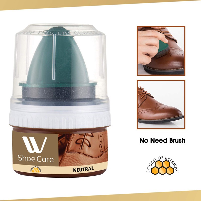 WBM Instant Shine Polish Shoe Cream, 50 ml, Neutral