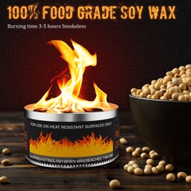 MR MIRYE Portable Fire Pit, 3-5 Hours of Burn Time Portable Campfire, No Embers, Lightweight Mini Fire Pit Great for Camping, Picnics and Smores, Birthday Gift for Her