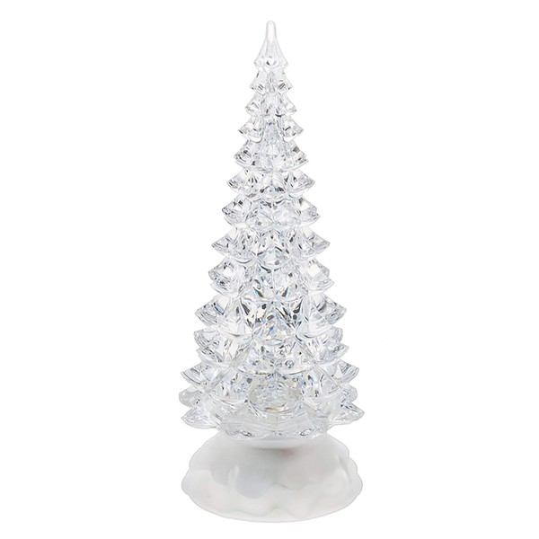 Ganz Small Christmas Light Up Swirling Glitter Tree Decor Standard