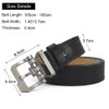 JingHao Men's Leather Belt, 110 cm - 160 cm, Denim
