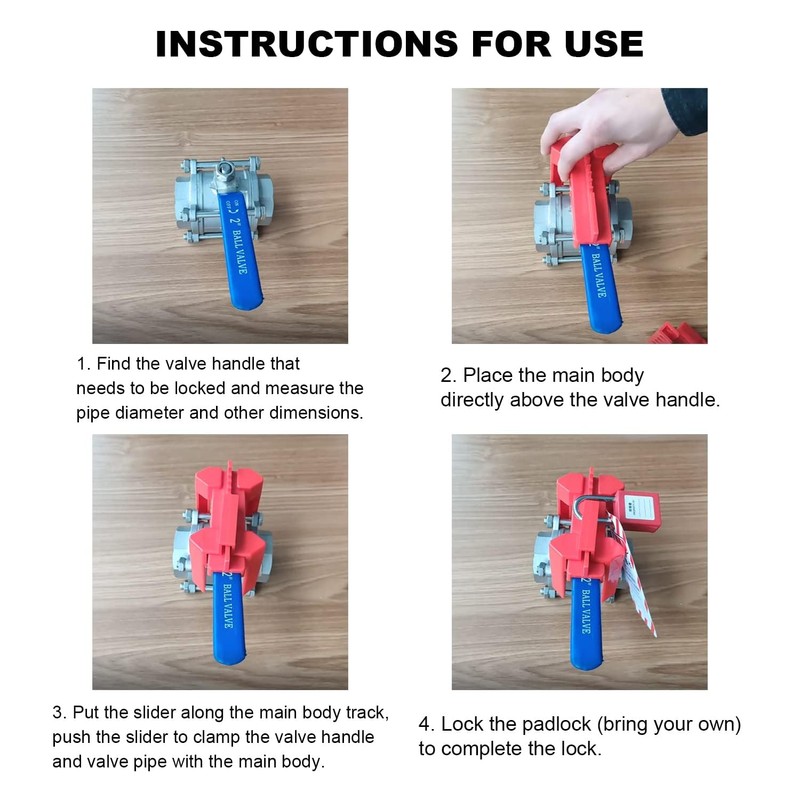 Young Dance Ball Valve Lockout,Adjustable Ball Valve Lockout Device,for 1/2"-2-1/2"