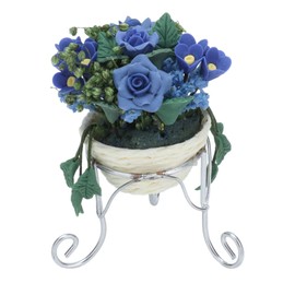 Miniature Flowers,Mini Miniature Potted Plants Model Fairy Garden Plants for Dollhouse, Micro Landscape