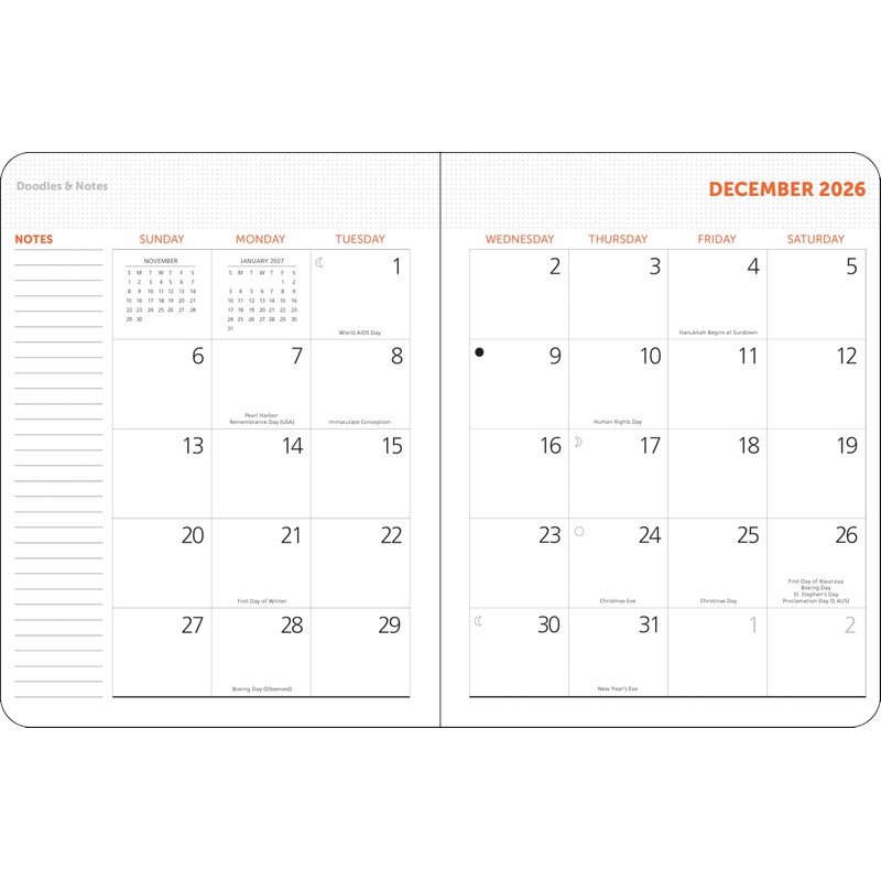 2026 MFA Boston Japanese Woodblocks Weekly Planner 6" x 8.25"