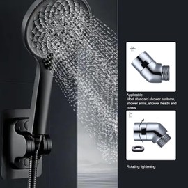 LYSAIMG 135 Degrees Handhold Shower Elbow Adapter,G1/2 Chrome Handhold Shower Arm Extension Elbow Connector for Most Standard Shower Systems