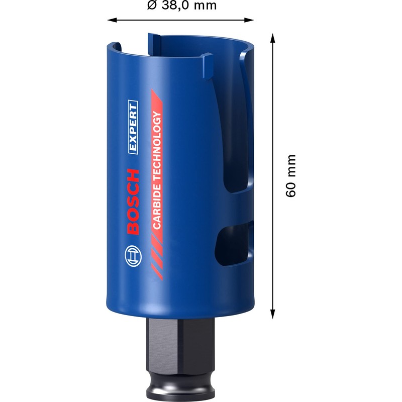 Bosch 1x EXPERT Construction Material Hole Saw (for Softwood, Chipboard,