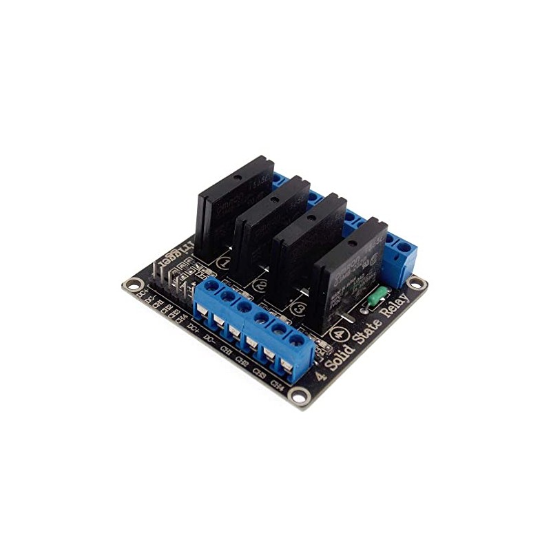 2pcs 5V 12V 24V Solid State Relay 4 Channel 4-Way