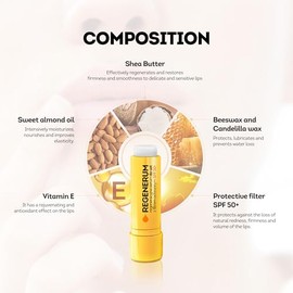 Regenerum- Suero labial regenerador FPS 50+ - Protector solar y acondicionador para labios | Cuidado hidratante y nutritivo para labios - Vi