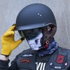 JQF Gear Retro Motorcycle Helmets for Men Women Open Face