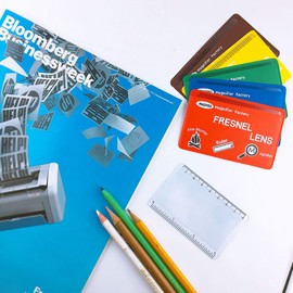 MAGDEPO 6 Pcs Card Magnifier 3x Seat Magnifier Magnifier Ruler Fire Starter Magnifier Pocket Magnifier for Reading Small Prints, Maps and Books - Green