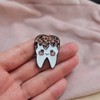 Cute Enamel Teeth Brooch Pin for Women Girls Fashion Unisex