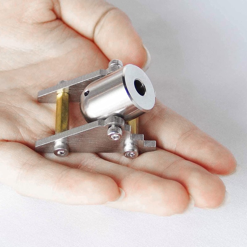 TIETHEKNOT Stainless Steel Mini Cannon Model with Steel Balls