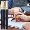 Yuxinrong 6 Pack Gel Pens Black 0.5 mm Medium Point