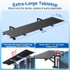 Above Ground Pool Bar, 47" x 11.7" Black Pool Bar
