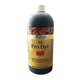 Fiebing's Pro Dye - Red 32oz - Professional Oil Dye for Dying Leather