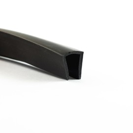 Eutras Edge Safety 2328 Frame FP3009 Edge Protection Rubber Seal Split – Black, 10 M